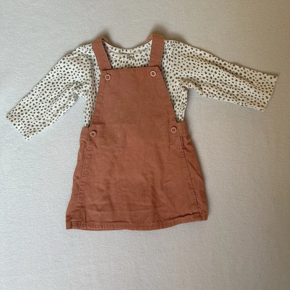 Carter’s‎ 2 Outfit Bundle Overall Jumper 4 Piece Boho Baby Girl Size 12 Months